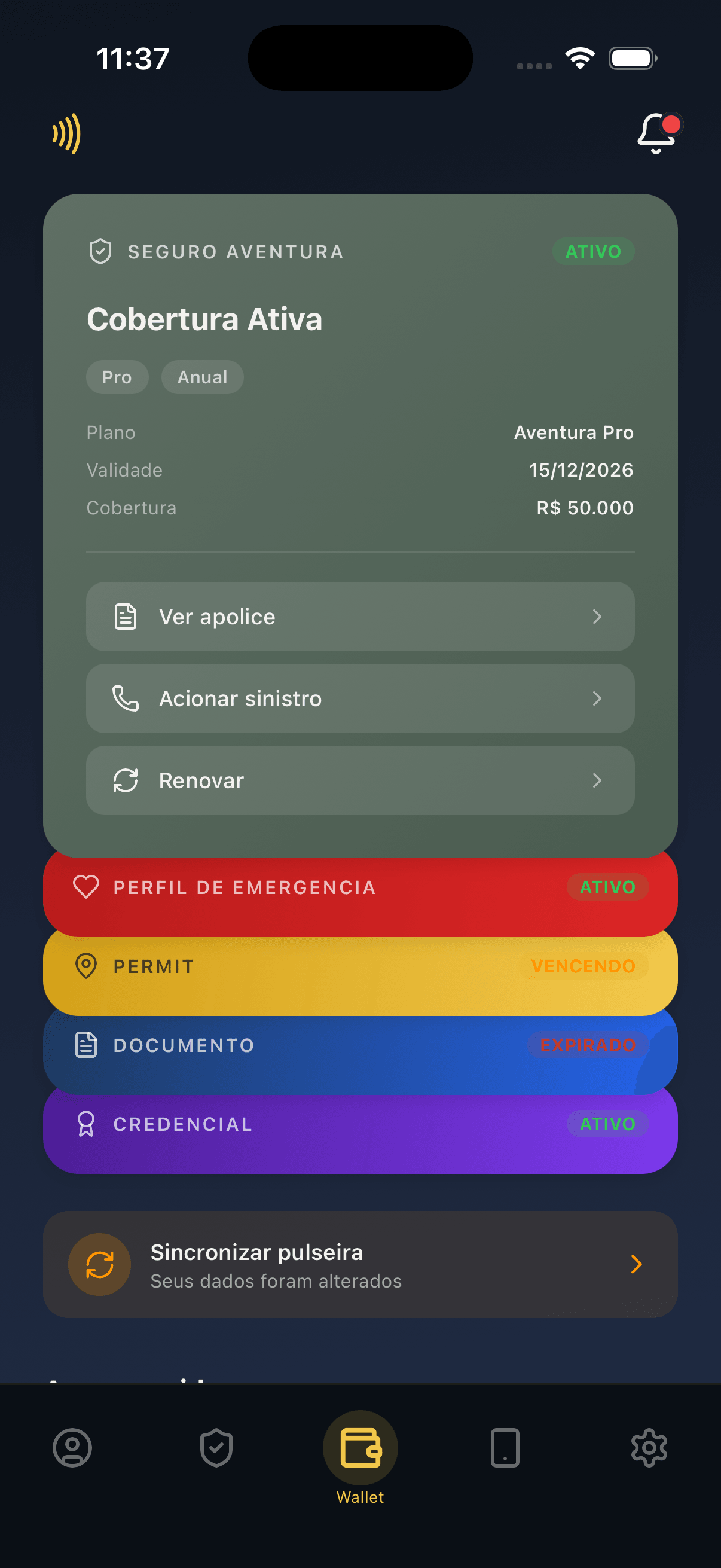 App screen 1